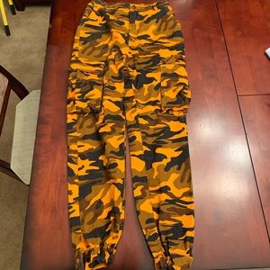 Orange camo pants from Hera collection